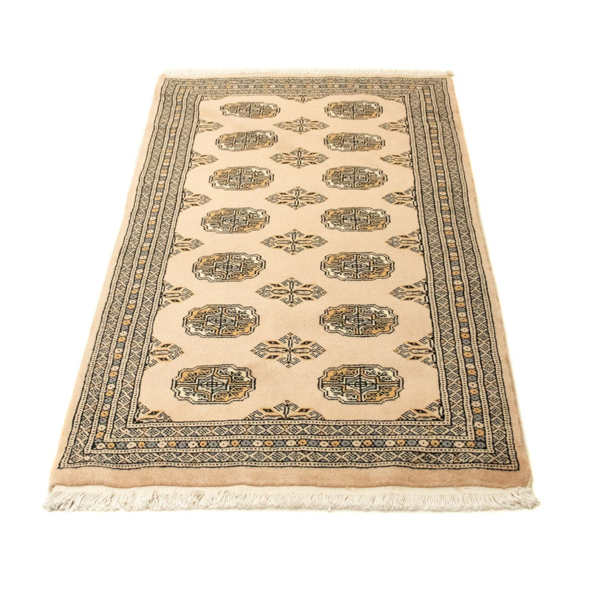 Afghan Teppich - Buchara 130 x 77 cm - beige