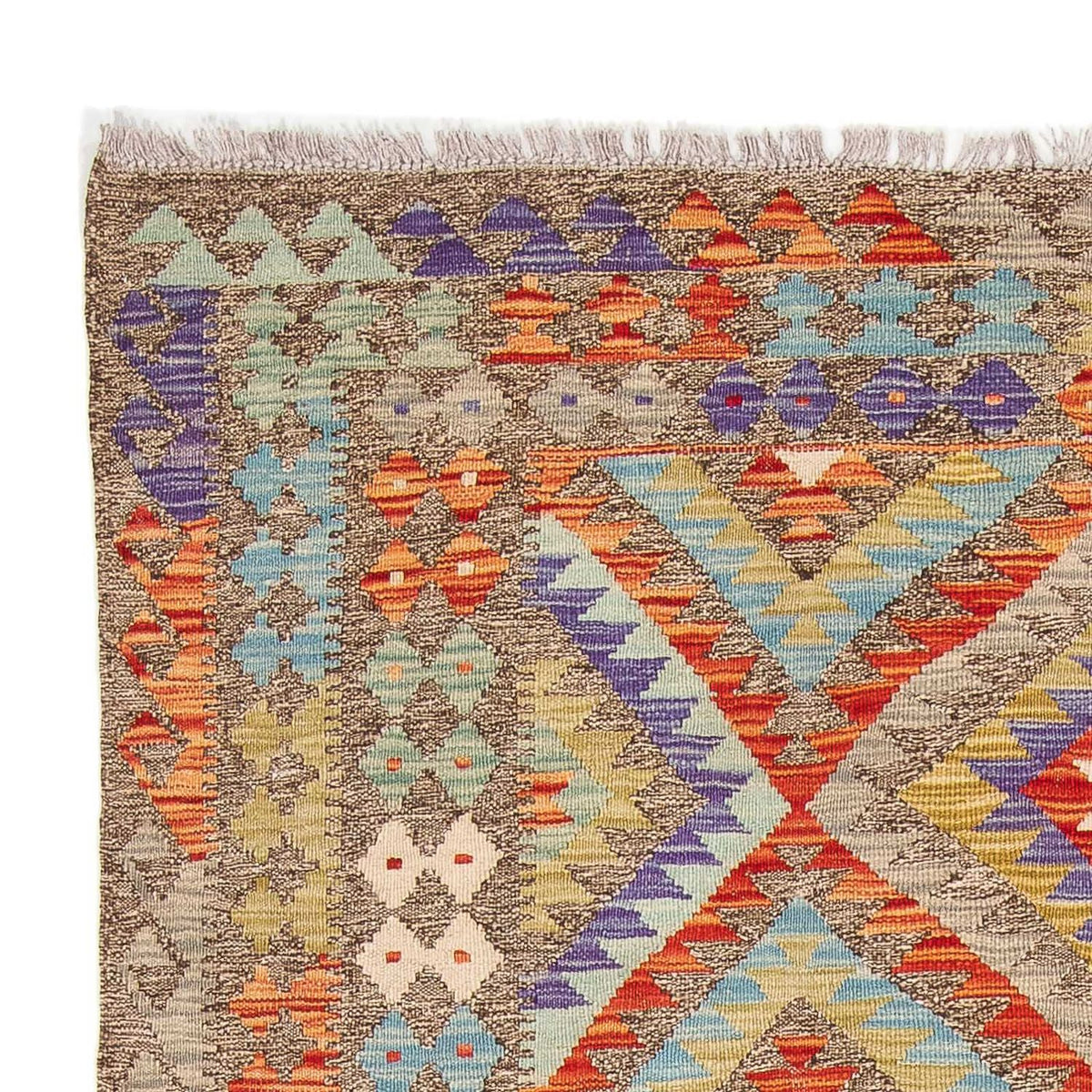 Kelim Teppich - Splash 205 x 156 cm - mehrfarbig