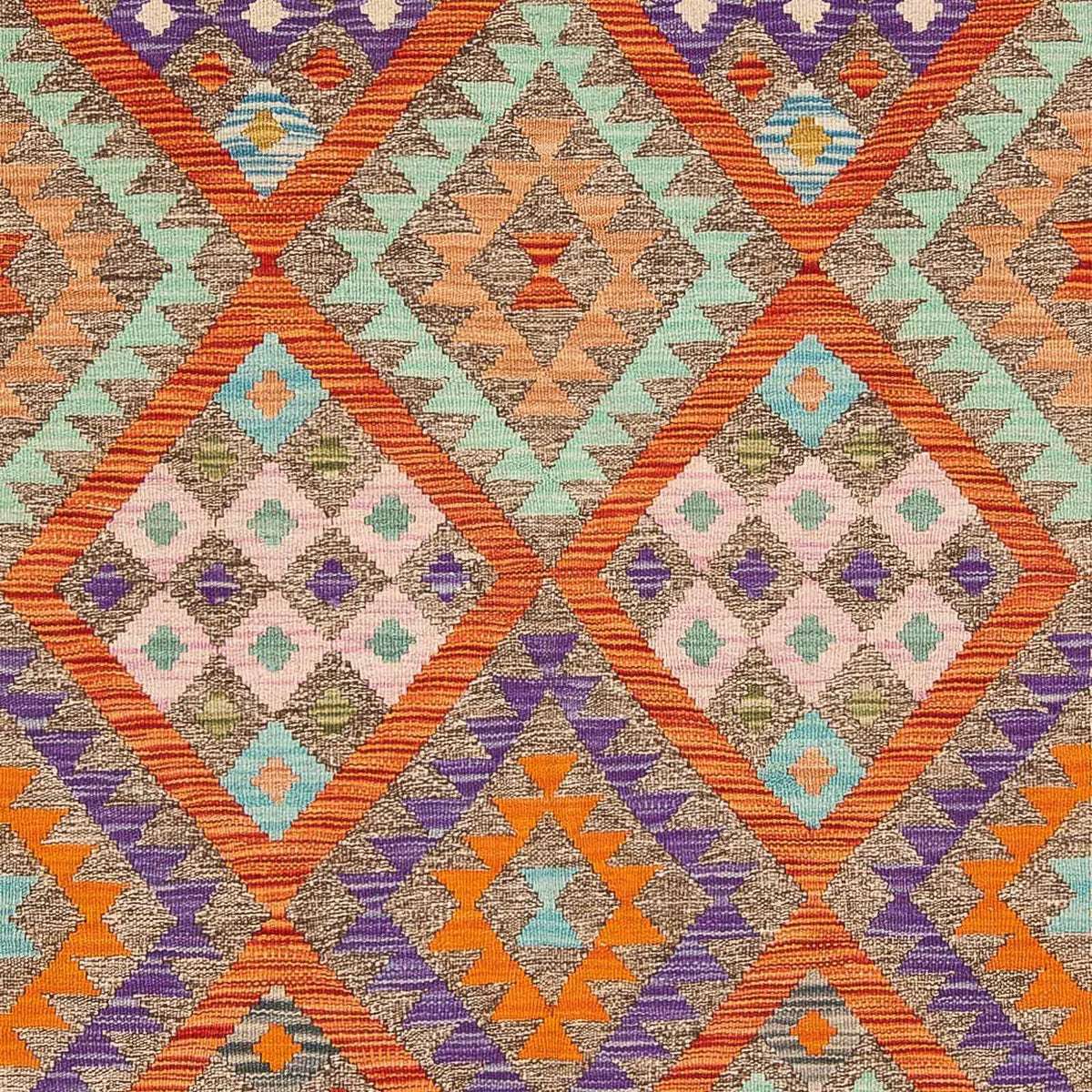 Kelim Teppich - Splash 194 x 154 cm - mehrfarbig