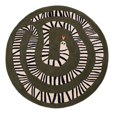 Serpent Tapis Enfant Rond