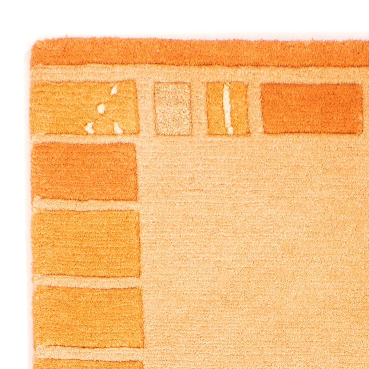 Nepal Teppich 140 x 70 cm - orange