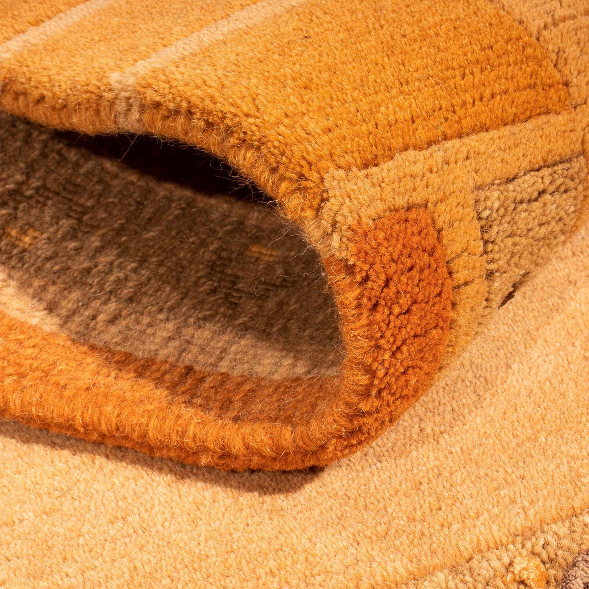 Nepal Teppich 140 x 70 cm - orange