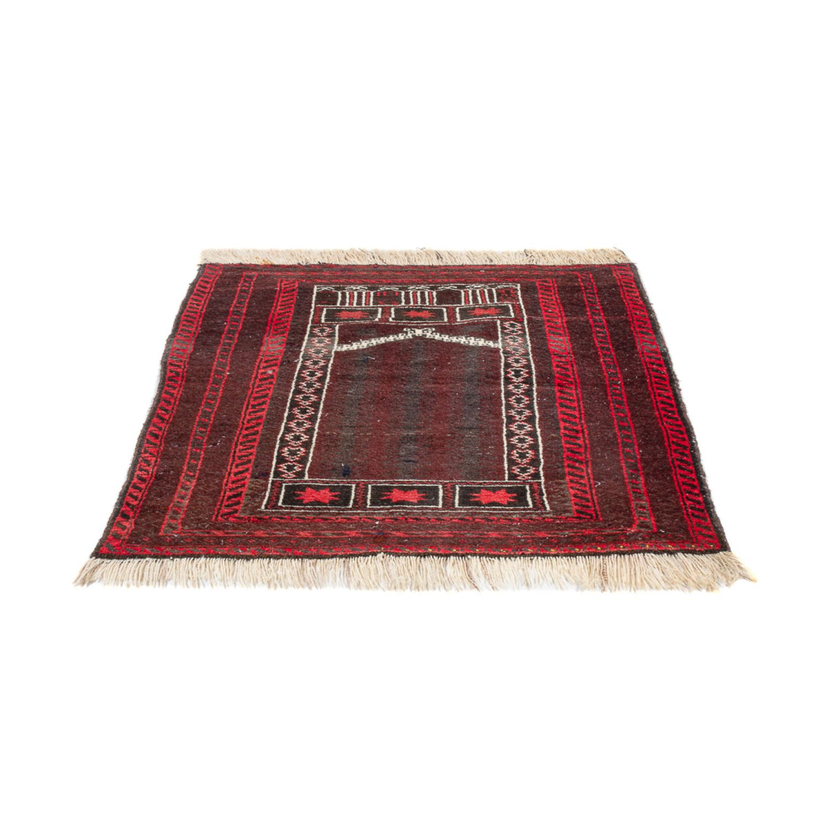 Belutsch Teppich - 147 x 97 cm - dunkelrot