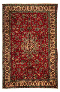 Tapis persan - Tabriz - 305 x 200 cm - rouge foncé