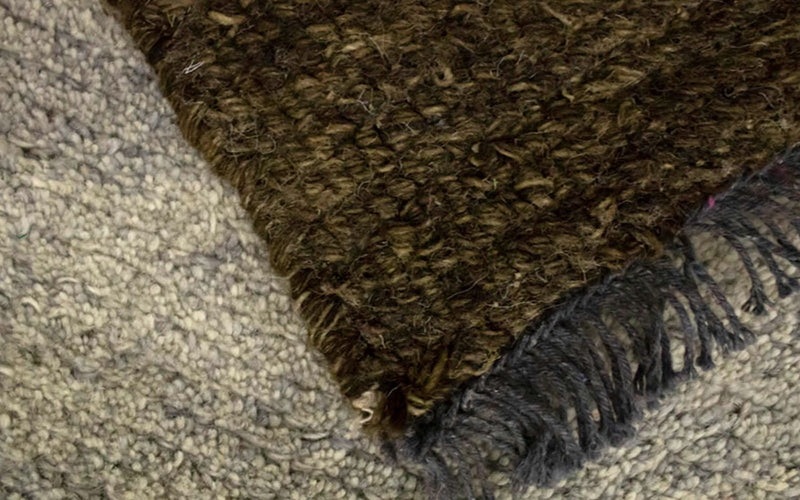 Nepal Teppich 140 x 70 cm - beige