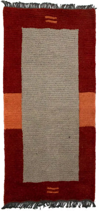 Tapis Népalais - 140 x 70 cm - gris