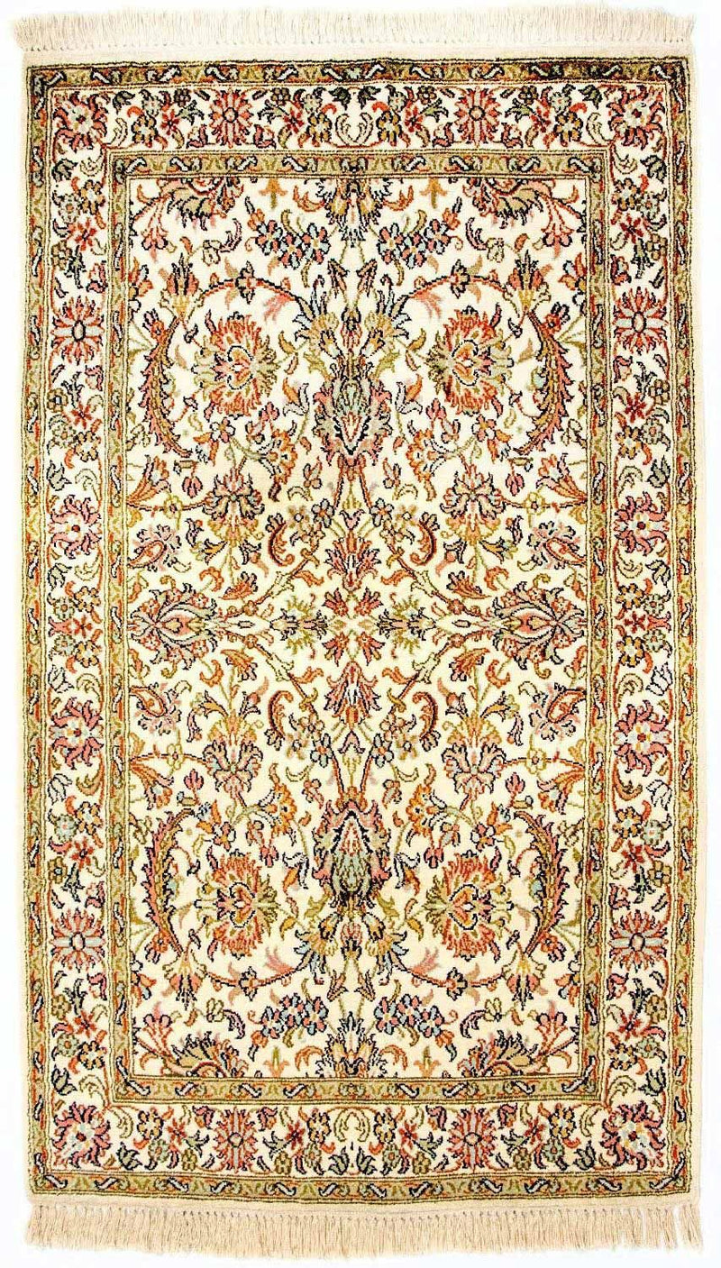 Seidenteppich - Kaschmir Seide 127 x 74 cm Teppichbrücke