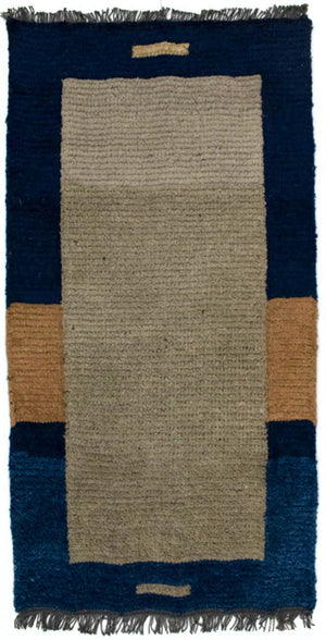 Nepal Teppich 140 x 70 cm - braun