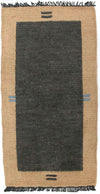 Tapis Népalais 70x140cm - Tapis en laine - Rectangle / Gris / 70 x 140 cm Rectangle