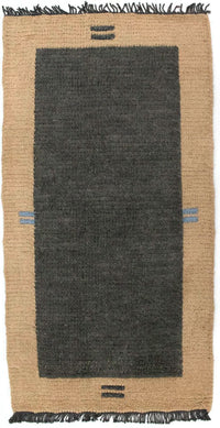 Tapis Népalais - 140 x 70 cm - gris