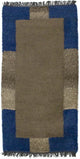 Nepal Teppich 140 x 70 cm - grau