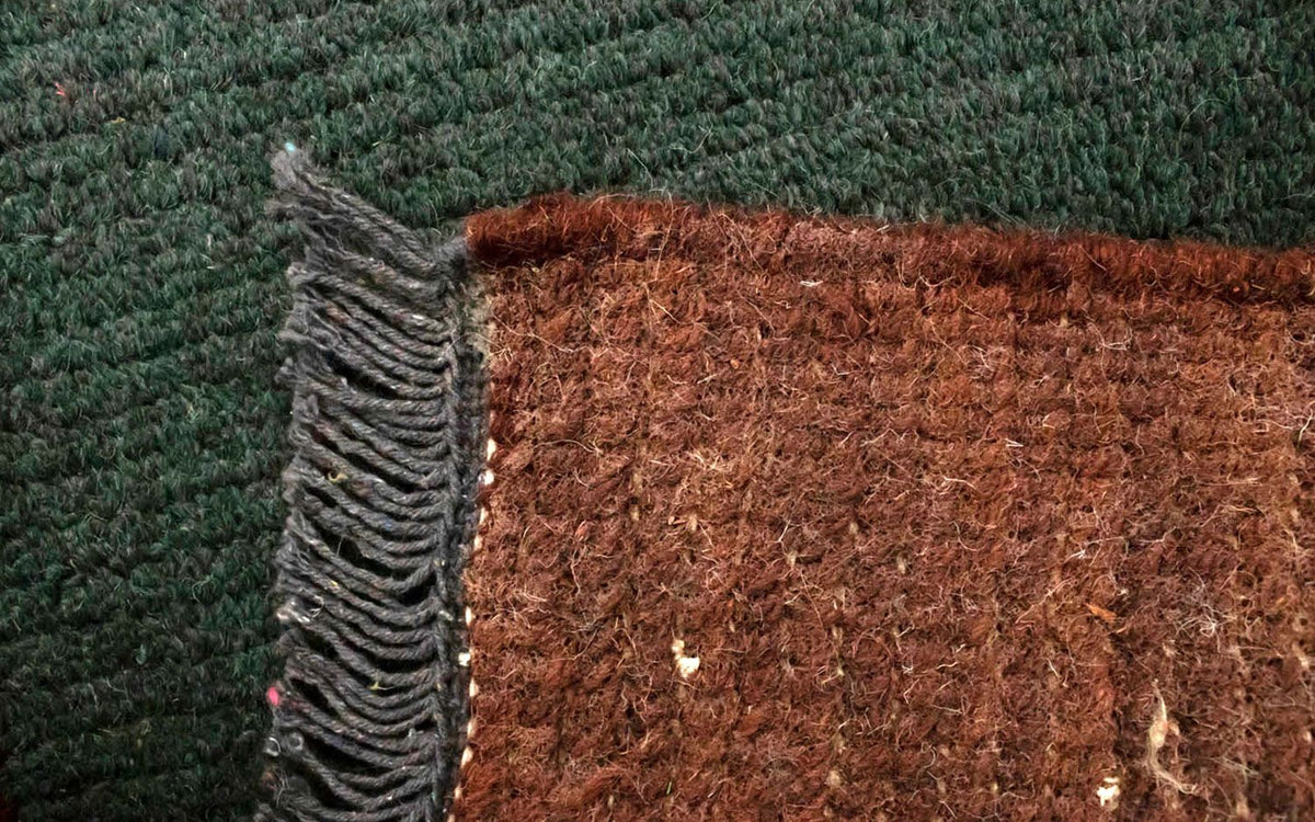 Nepal Teppich 140 x 70 cm - grün