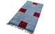 Nepal Teppich 140 x 70 cm - hellblau