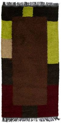 Tapis Népalais - 140 x 70 cm - marron