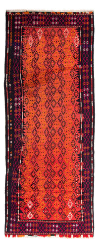 Tapis de couloir Tapis Kelim - Vieux - 330 x 135 cm - multicolore