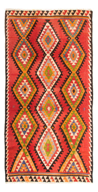 Tapis de couloir Tapis Kelim - Vieux - 315 x 150 cm - multicolore