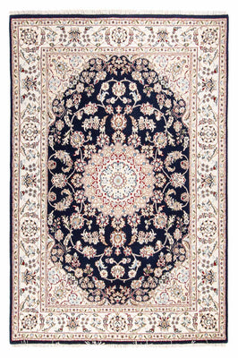 Orientteppich - Nain - Indus - 196 x 134 cm - dunkelblau