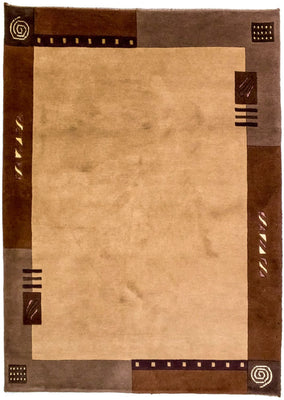 Nepal Teppich 191 x 148 cm Teppichbrücke