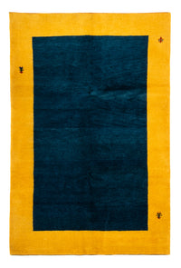 Tapis Gabbeh - Indus - 290 x 194 cm - bleu foncé