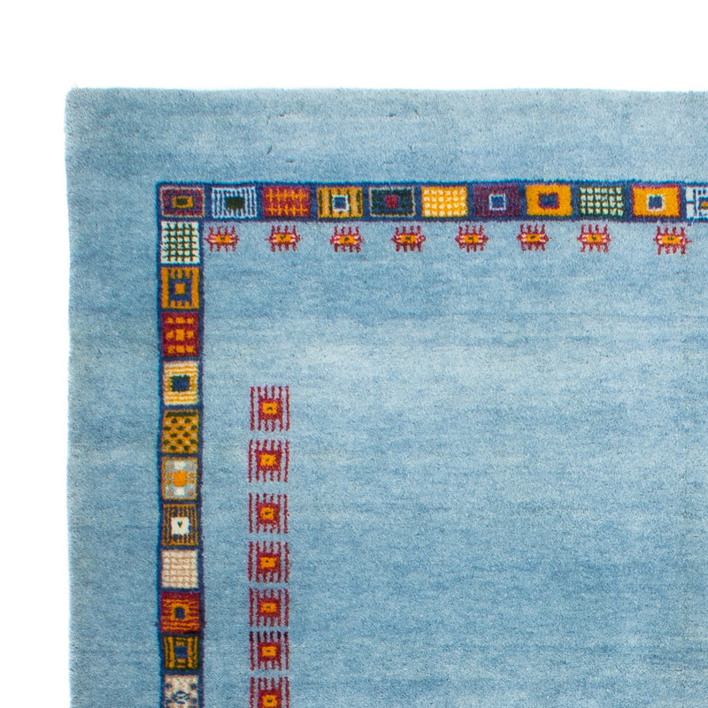 Gabbeh Teppich - Loribaft Perser - 174 x 126 cm - hellblau