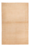 Nepal Teppich 120x180cm - Wollteppich - beige - Rechteckig / Beige / 120 x 180 cm Rechteckig