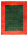 Gabbeh Indo Tappeto 310x395cm - Tappeto di lana - Rettangolo / Verde / 310 x 395 cm Rettangolo