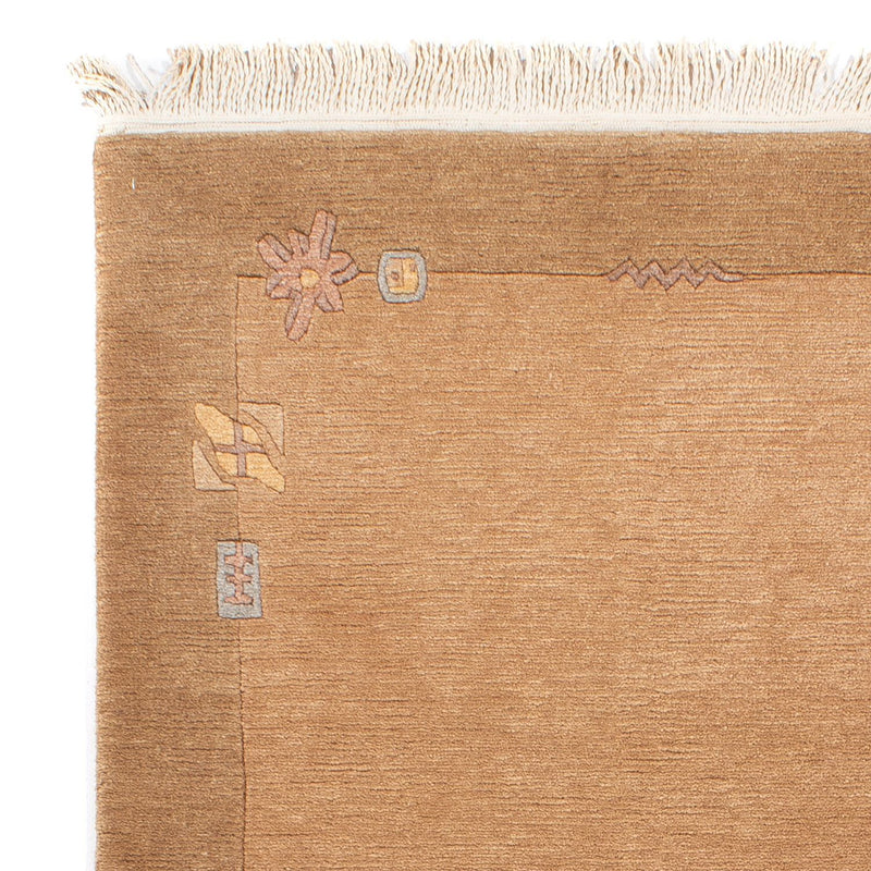 Nepal Teppich - Royal - 165 x 92 cm - hellbraun