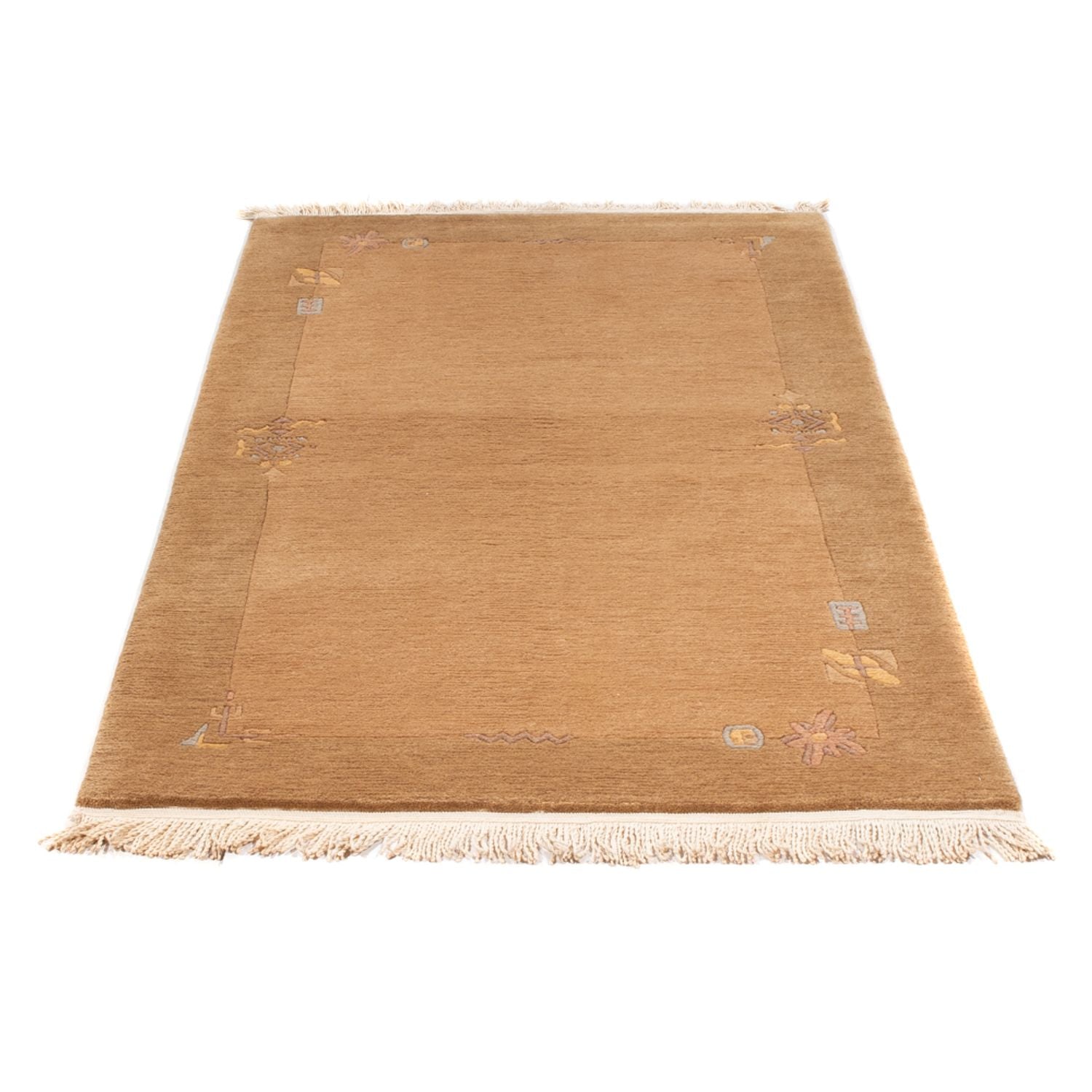 Nepal Teppich - Royal - 165 x 92 cm - hellbraun