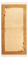 Nepal Teppich 71x143cm - Wollteppich - Rechteckig / Beige / 71 x 143 cm Rechteckig