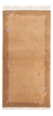 Nepal Teppich - Royal - 138 x 73 cm - hellbraun