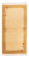 Nepal Teppich 74x141cm - Wollteppich - Rechteckig / Beige / 74 x 141 cm Rechteckig