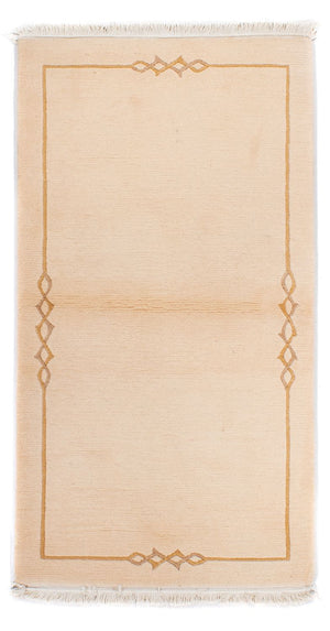 Nepal Teppich - Royal - 137 x 73 cm - beige