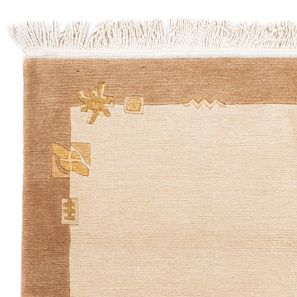 Nepal Teppich - Royal - 139 x 72 cm - beige