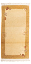 Nepal Teppich 71x139cm - Wollteppich - Rechteckig / Beige / 71 x 139 cm Rechteckig