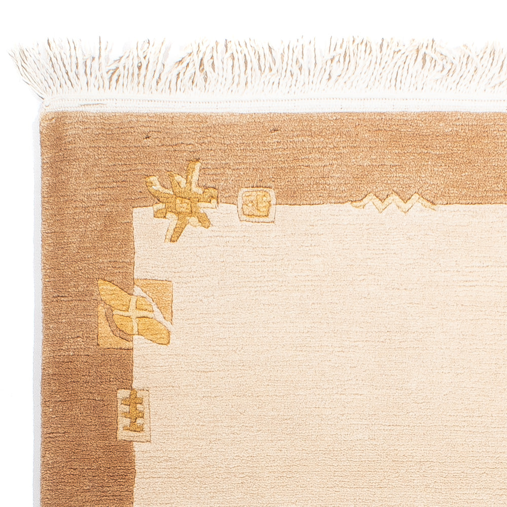 Nepal Teppich - Royal - 143 x 73 cm - beige