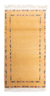 Tapis Népalais 74x140cm - Tapis en laine - Rectangle / Or / 74 x 140 cm Rectangle