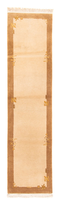 Tapis de couloir Tapis Népalais - 263 x 70 cm - beige