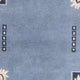 Läufer Nepal - 332 x 70 cm - blau