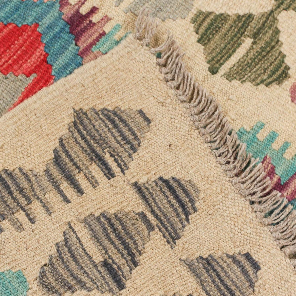 Kelim Teppich - Splash 198 x 110 cm - mehrfarbig