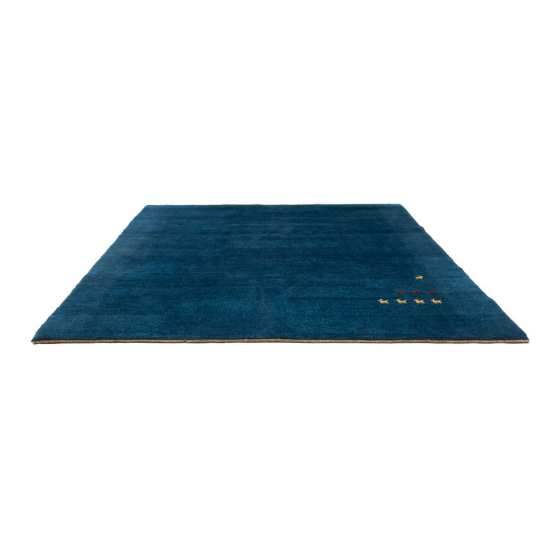 Gabbeh Teppich - Indus quadratisch  - 254 x 251 cm - blau