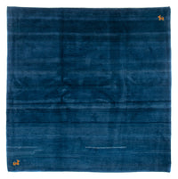 Tapis Gabbeh - Indus carré  - 255 x 250 cm - bleu
