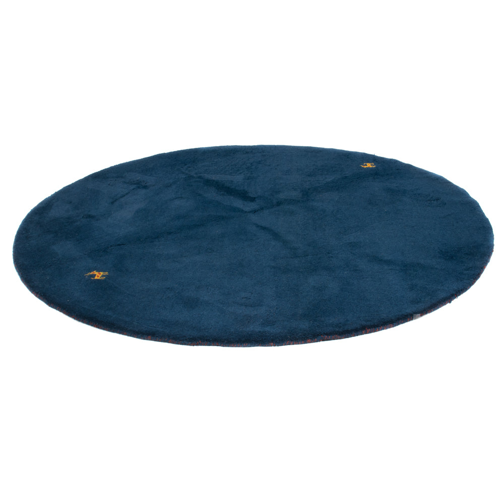 Gabbeh Teppich - Indus rund  - 189 x 189 cm - blau