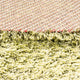 Hochflor Teppich rund  - 200 x 200 cm - olivgrün