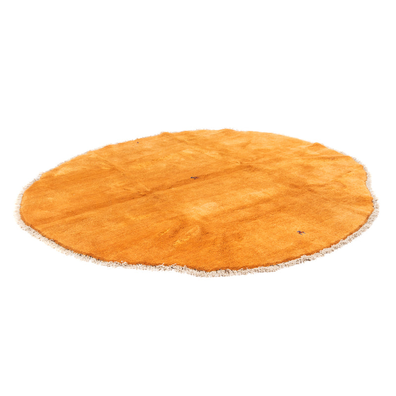 Hochflor Teppich rund  - 200 x 200 cm - gold