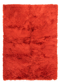 Tapis à poils longs - 230 x 160 cm - rouge