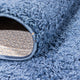 Hochflor Teppich - 230 x 160 cm - blau