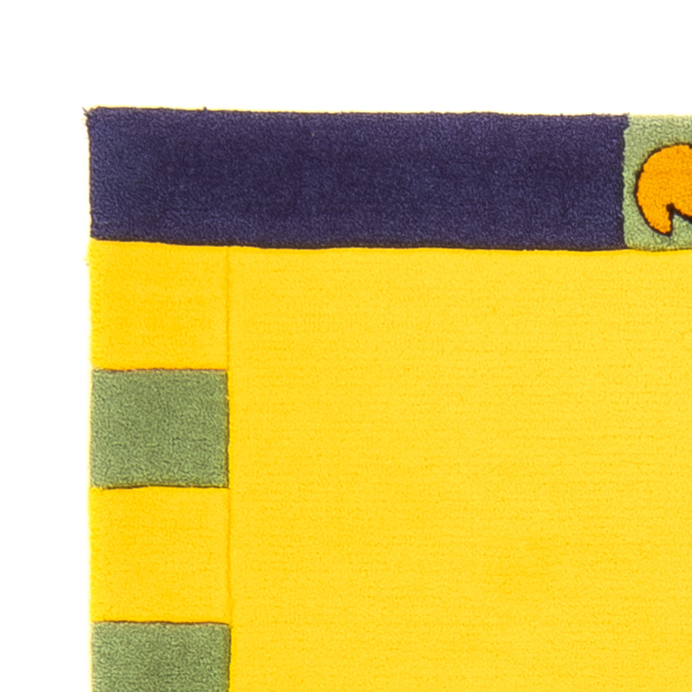 Moderner Teppich - 160 x 90 cm - gelb