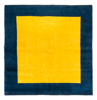 Tapis Gabbeh - Indus carré  - 252 x 247 cm - jaune