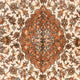 Seidenteppich - Kaschmir Seide - 168 x 95 cm - beige