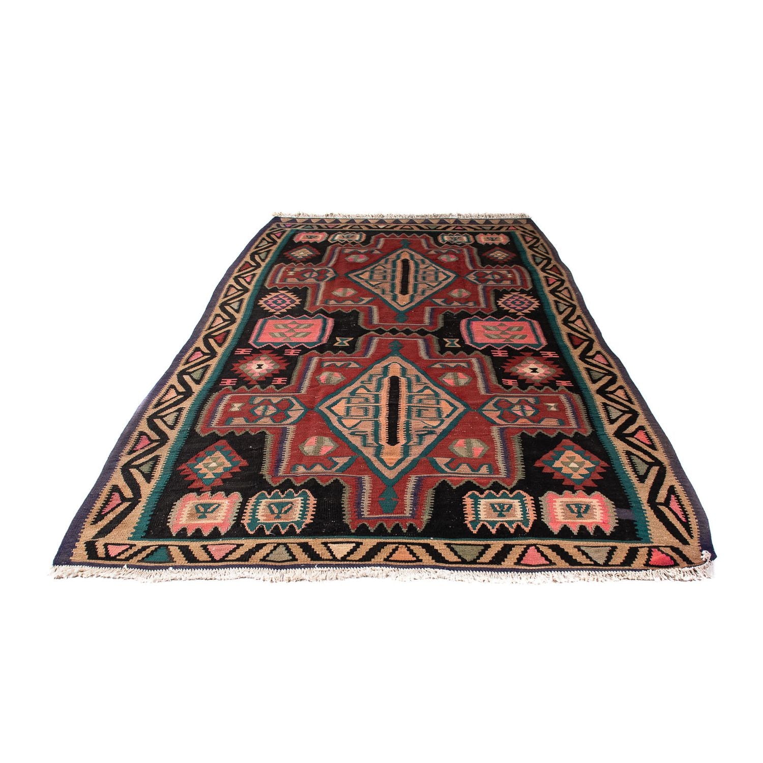 Kelim Teppich - Old 300 x 140 cm - mehrfarbig